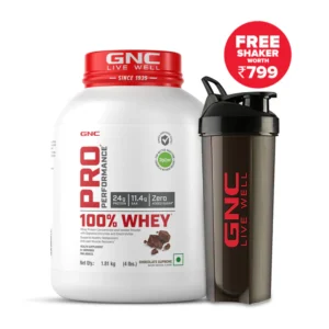 GNC 100% Whey Protein with Shaker
